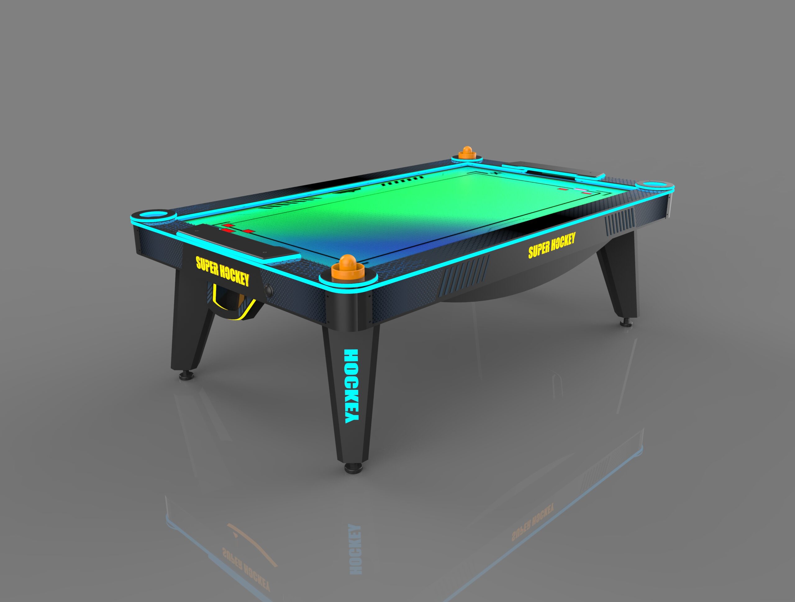 Super Hockey - Home 7ft Air Hockey Table - Playfield Scoring Model